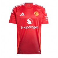 Maglia Calcio Manchester United Bruno Fernandes #8 Prima Divisa 2024-25 Manica Corta